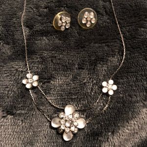 1928 necklace & stud earring set